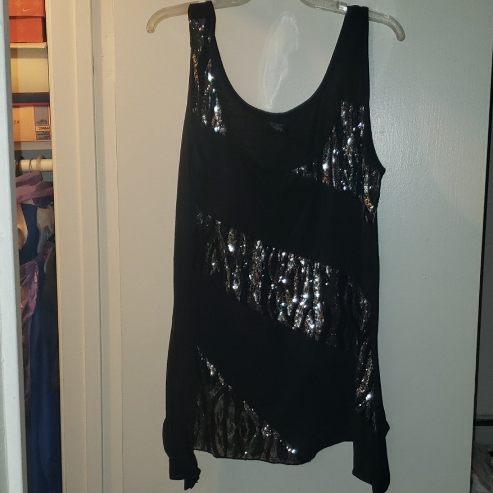 Black and silver tank top
